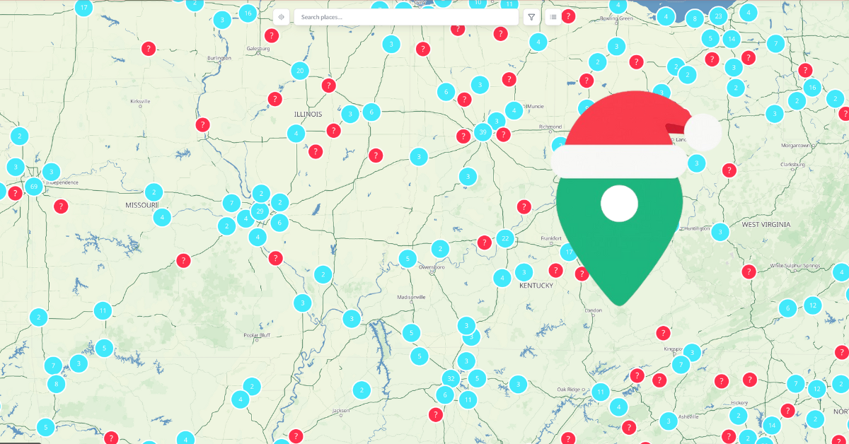 Phoenix Christmas events map